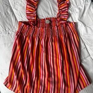 LOFT Multicolor Striped Blouse